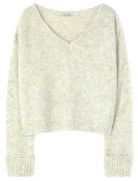  AMERICAN VINTAGE   EAST - Maglione scollo a V in misto alpaca | Beige