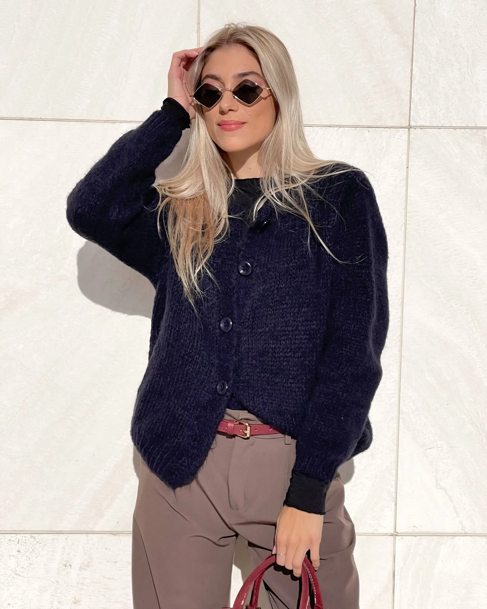CARDIGAN KATRINA COMFY BLU NAVY