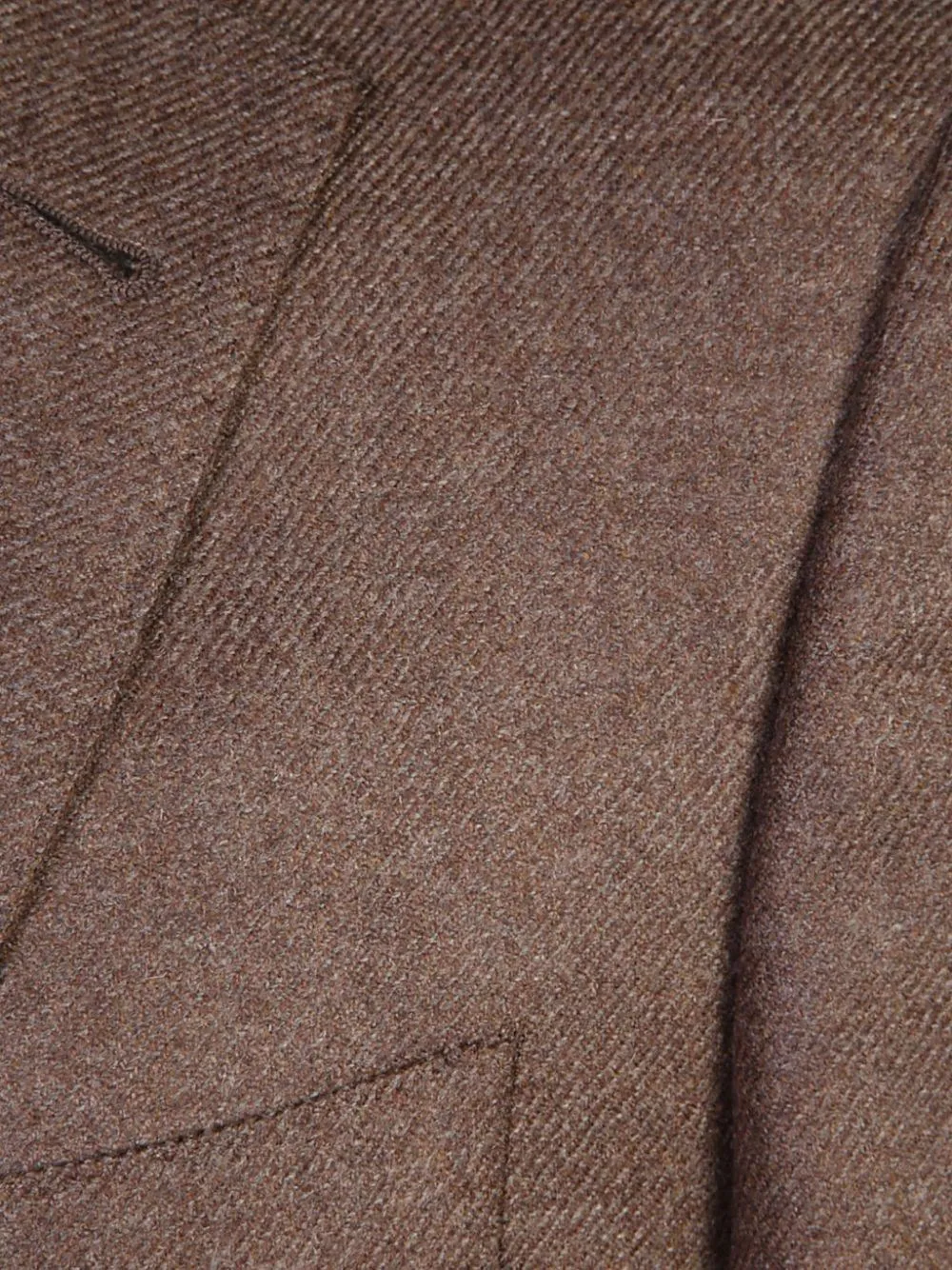 Corneliani--Giacca monopetto misto lana marrone