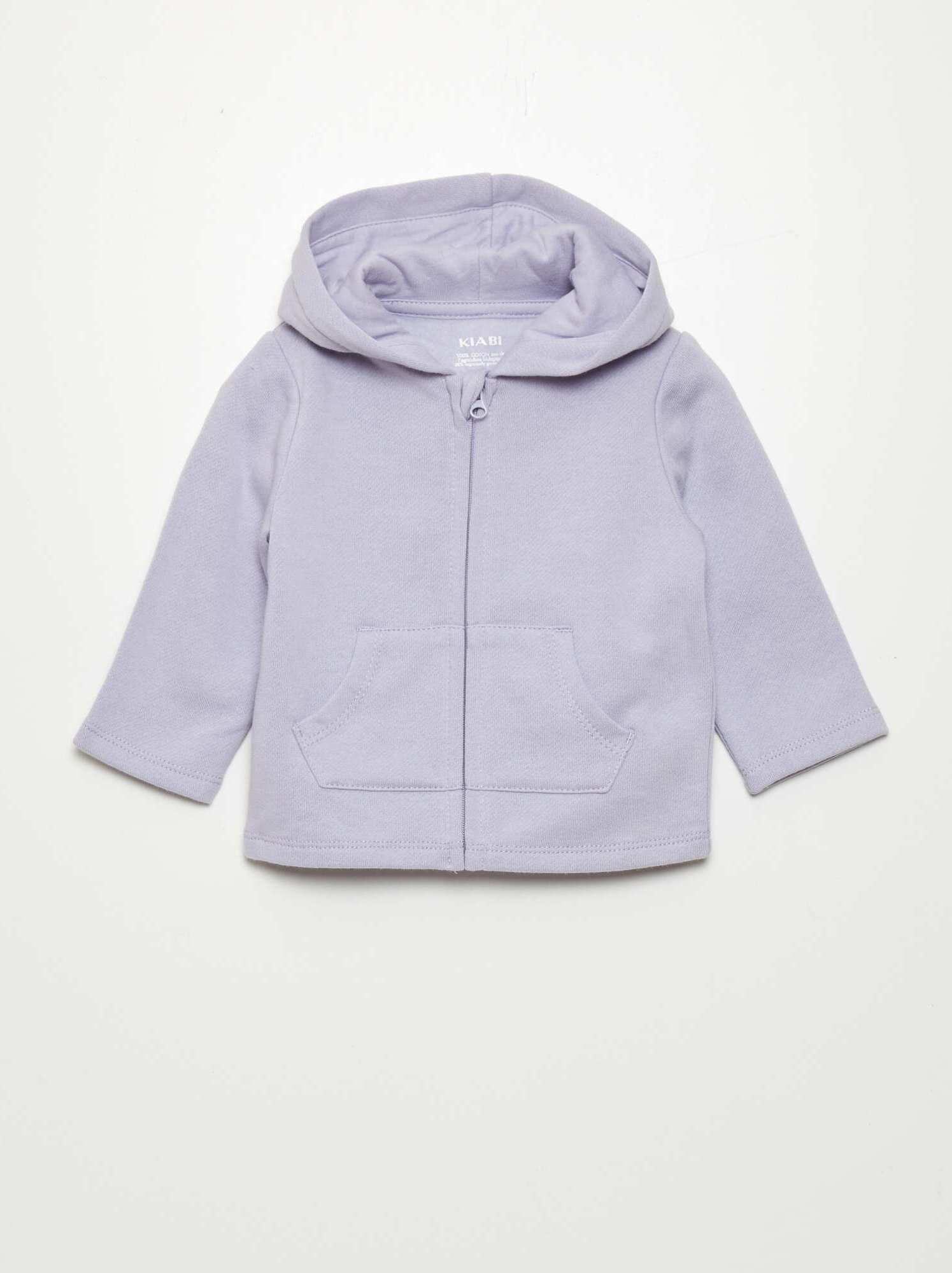 Felpa con zip e cappuccio - BLU