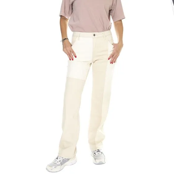 GUESS ORIGINALS Go Kit Carpenter Pant Go Laurie Tan Wash - Pantaloni Donna Beige    