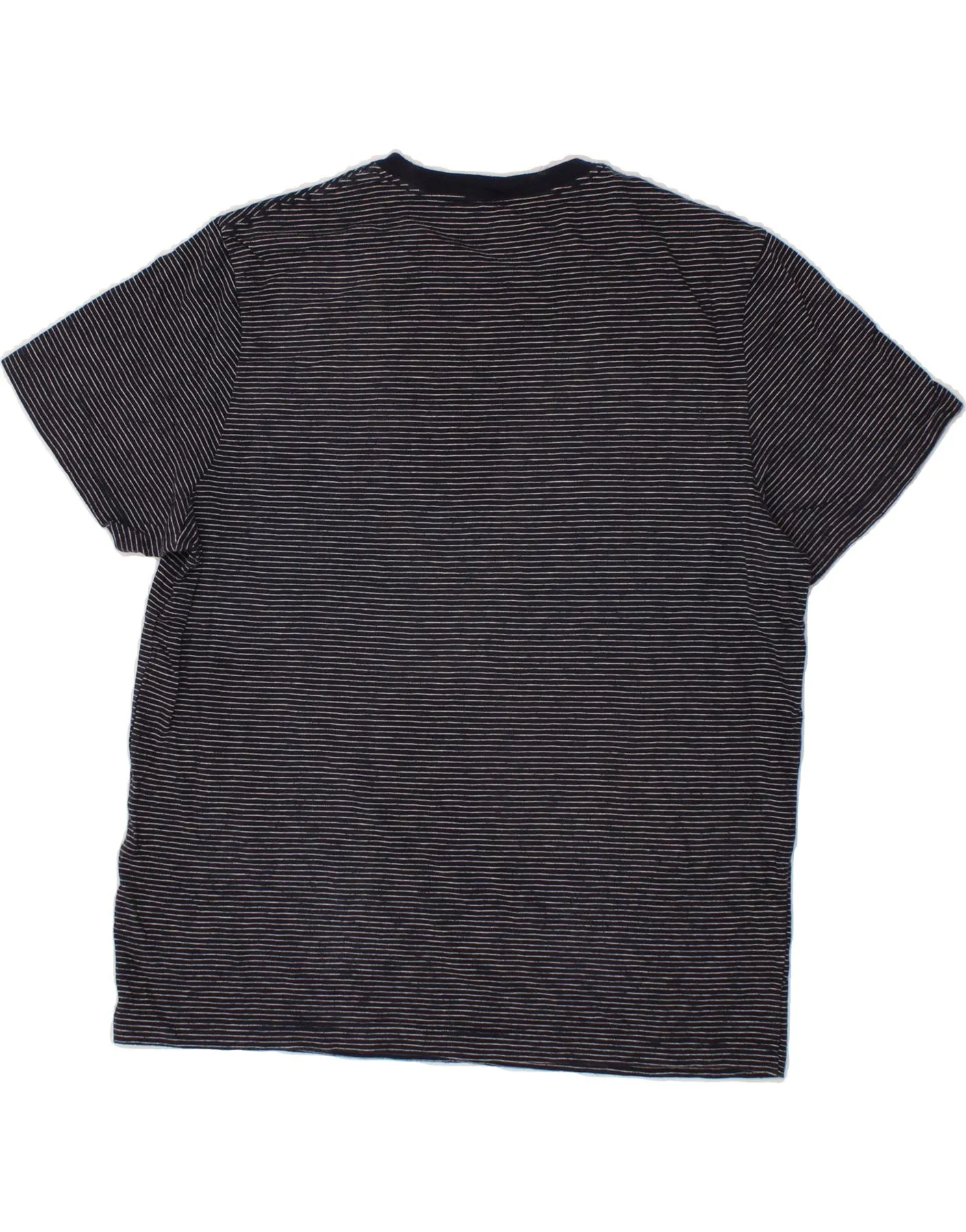 J. CREW Womens T-Shirt Top UK 16 Large Navy Blue Striped Cotton