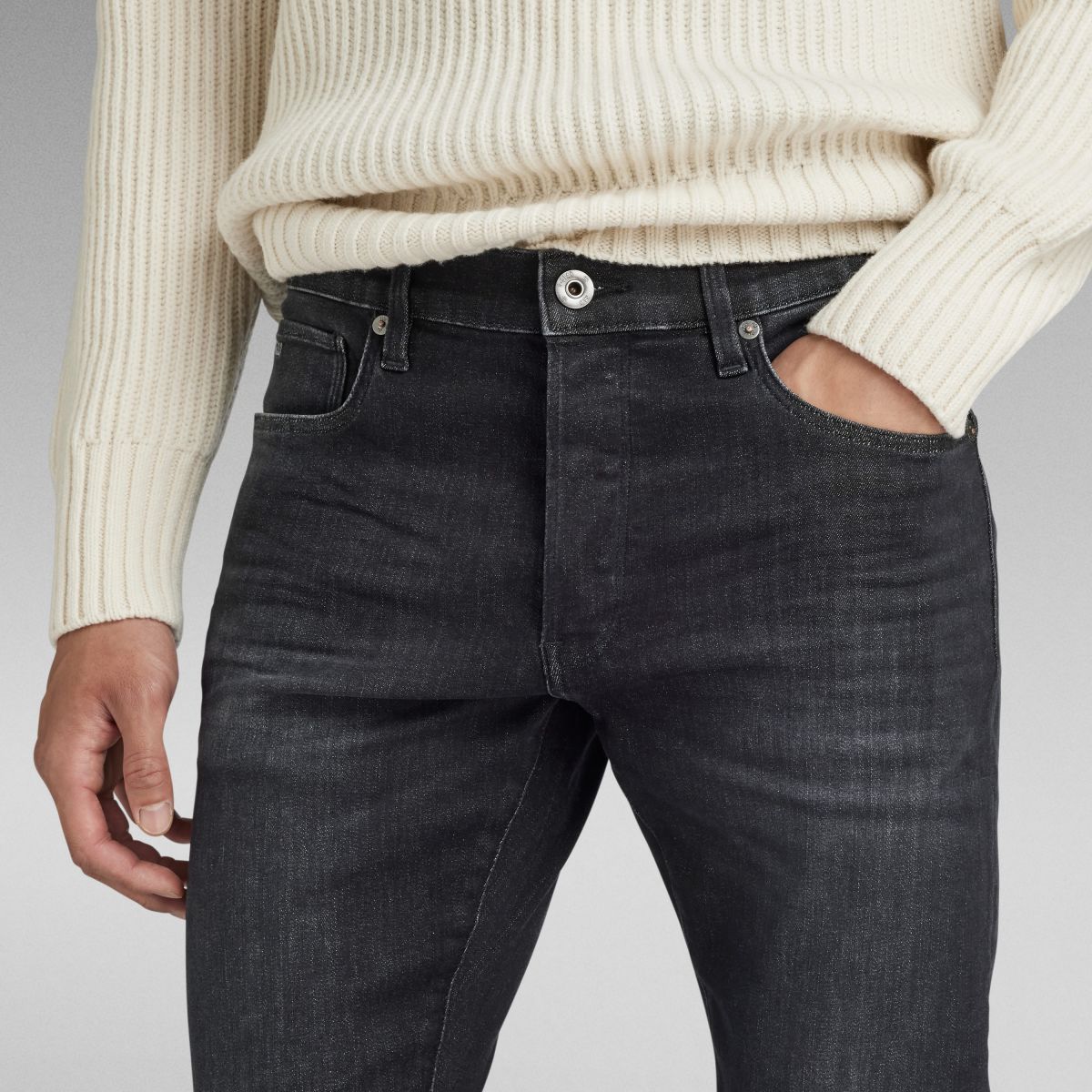 JEANS Uomo G-STAR 51001 A634 A592 - 3301 SLIM MEDIUM AGED FADED