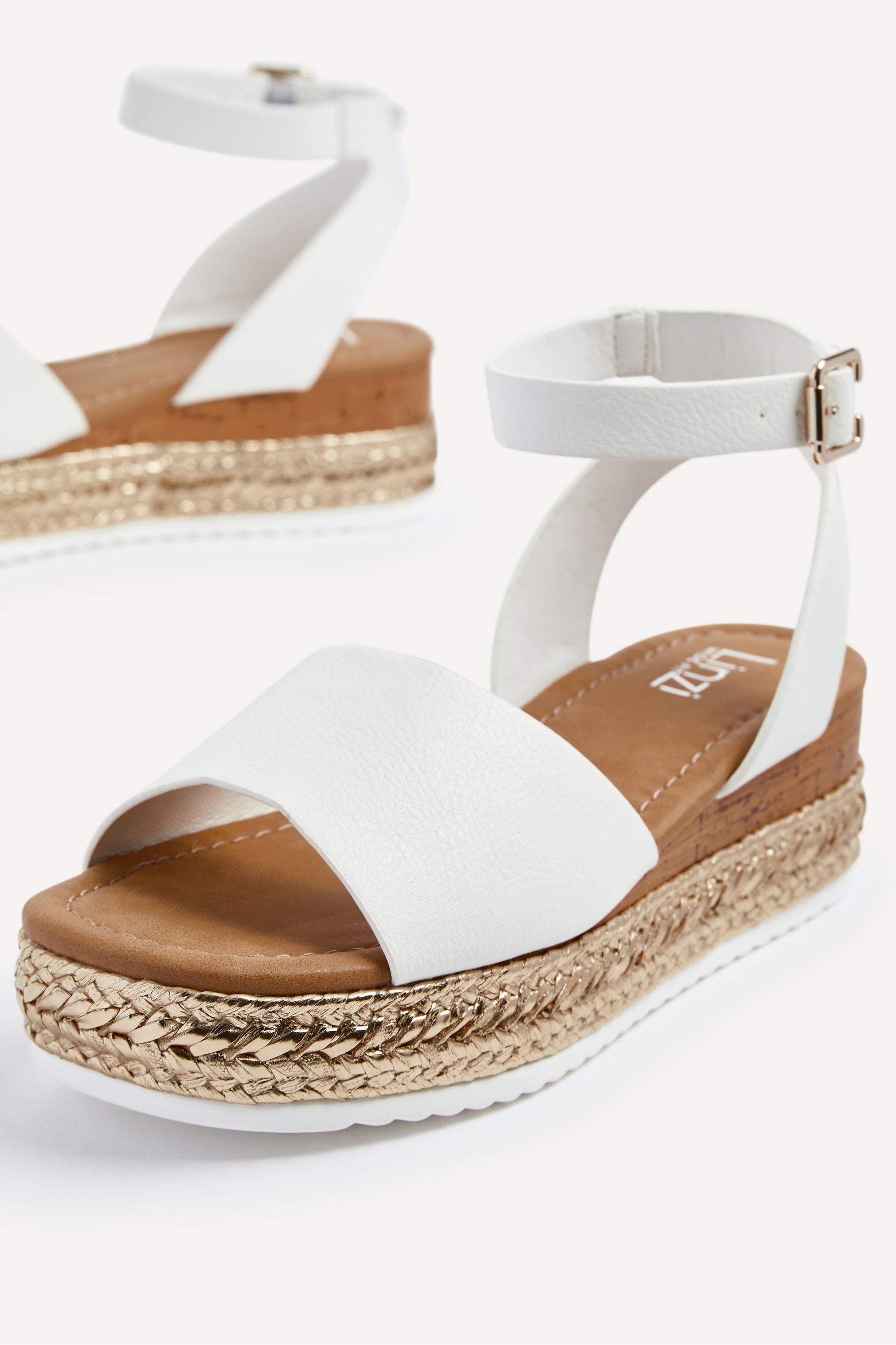 Linzi Vestibilità ampia - Marisol - Scarpe flatform espadrillas con Sandali intrecciata