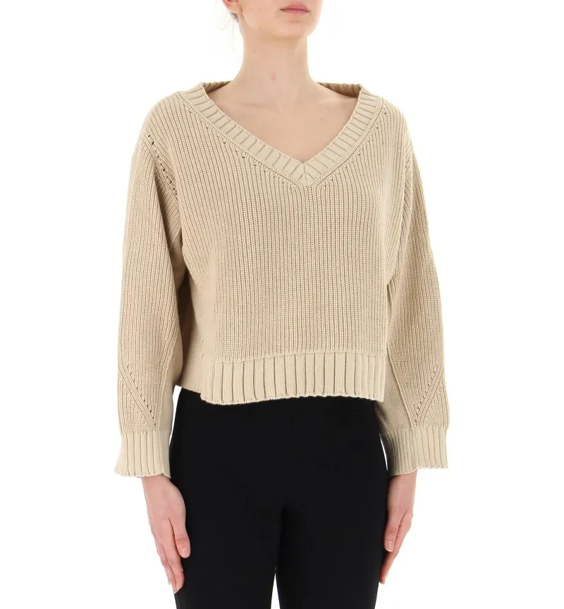 Maglione cropped over
