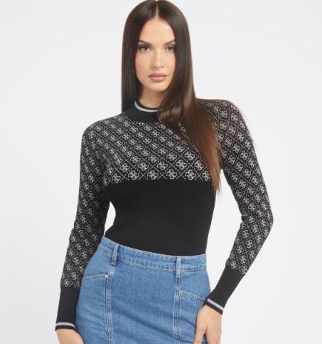 Maglione Guess W3BR81Z37K0 JBLK Nero