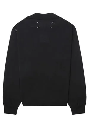 MAISON MARGIELA Abbigliamento,Maglieria Maglione  in lana nero 