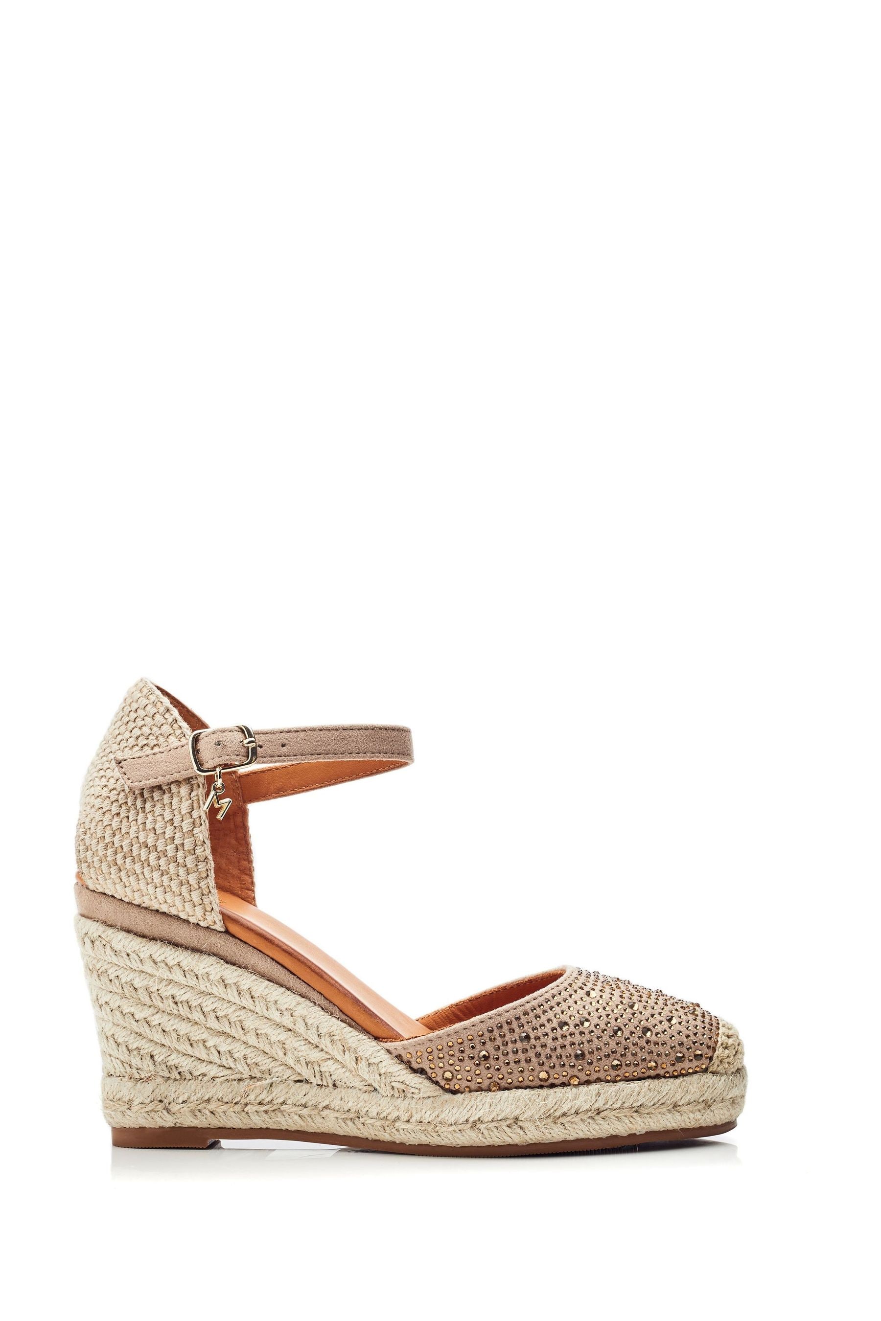 Moda in Pelle Naturale - Willo - Glitz - Zeppe stile espadrillas sfumato