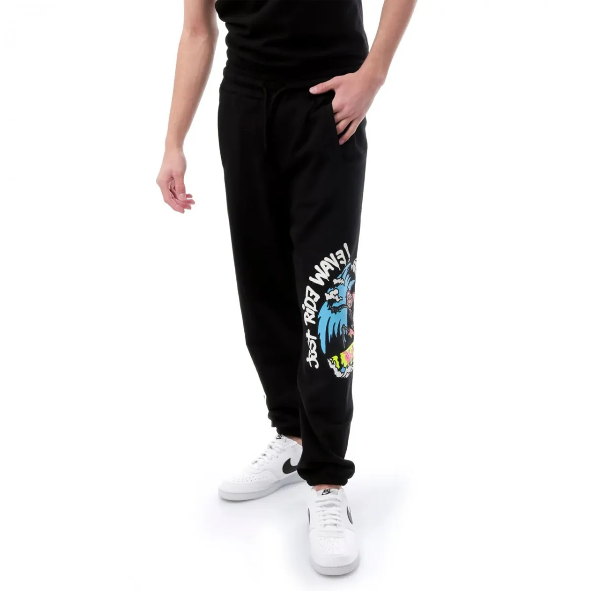 Pantalone In Felpa Con Stampa Laterale