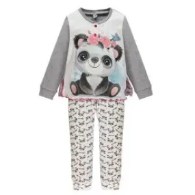 pigiama da bambina 4213 caldo cotone interlock ellepi 