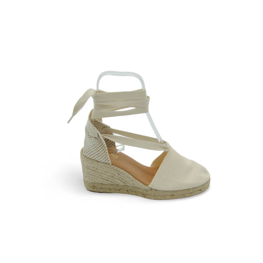 Pinaz espadrillas in tela con zeppa corda vari colori