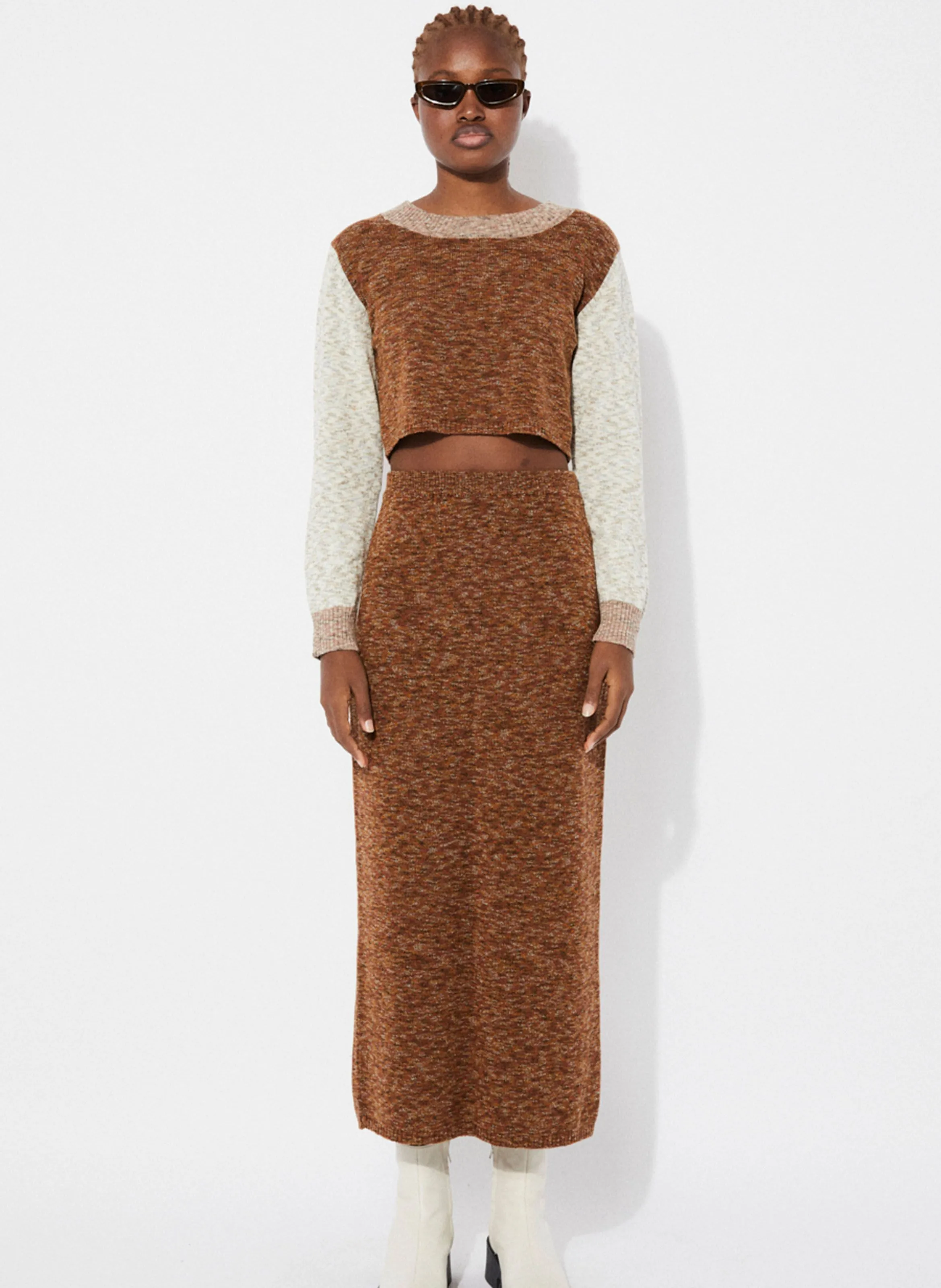  RITA ROW   CABUS - Maglione corto diritto | Blu