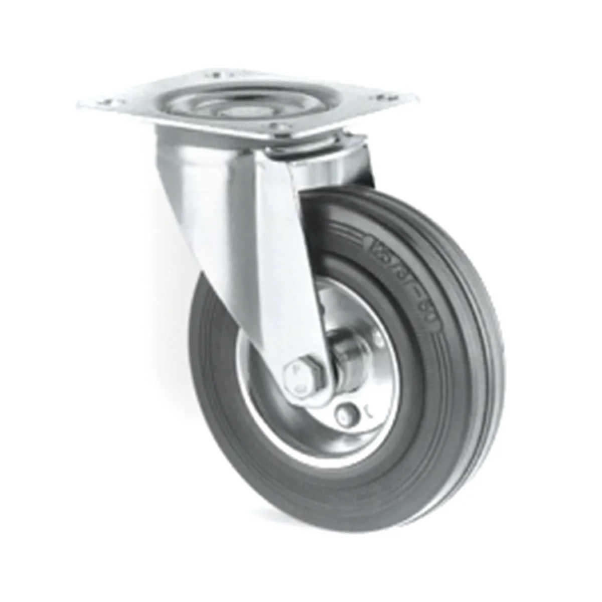 Ruota per carrelli orientabile Tente in Gomma termoplastica, Ø 160mm, 135kg