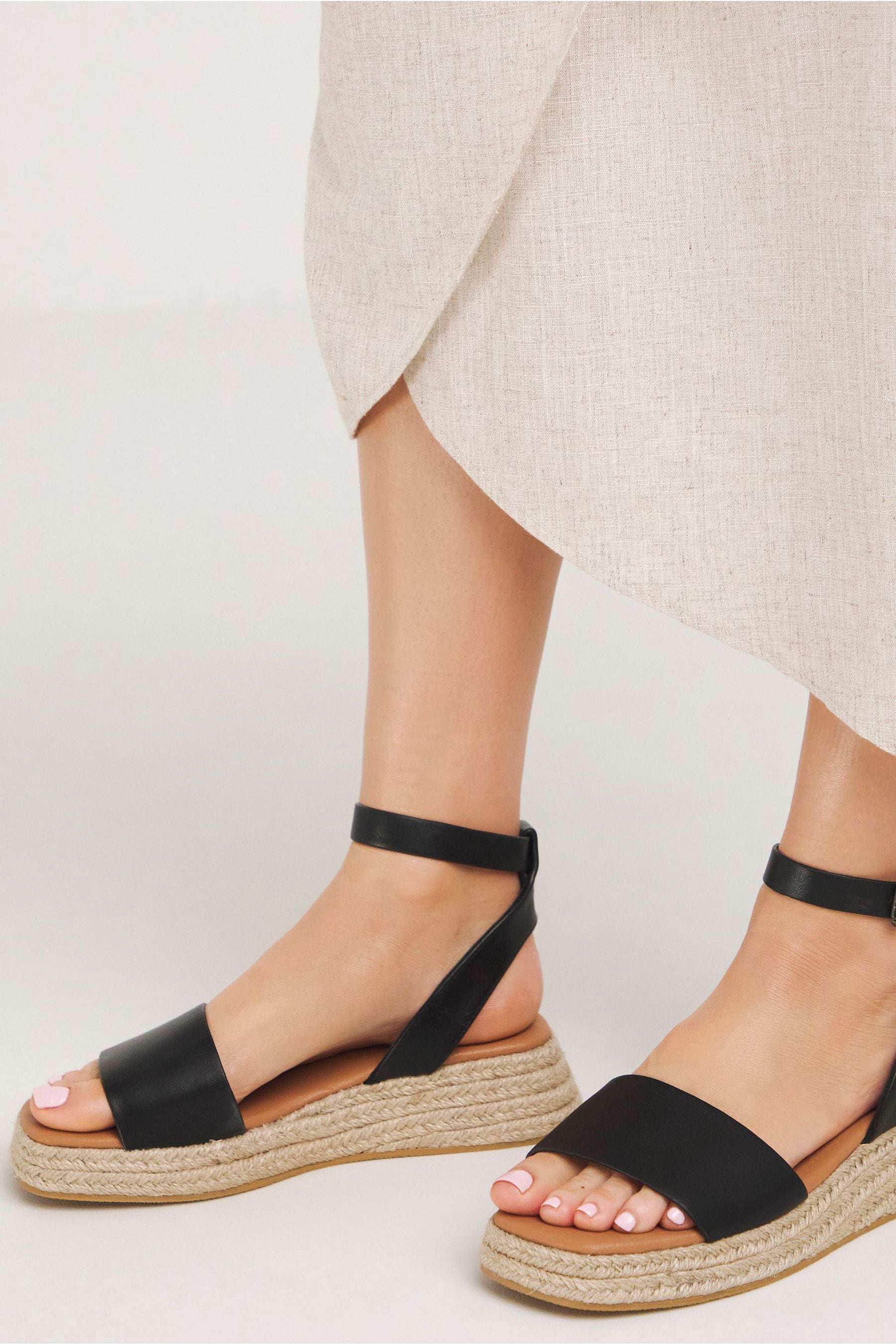 Simply Be - Sandali in due parti stile espadrillas Vestibilità ampia