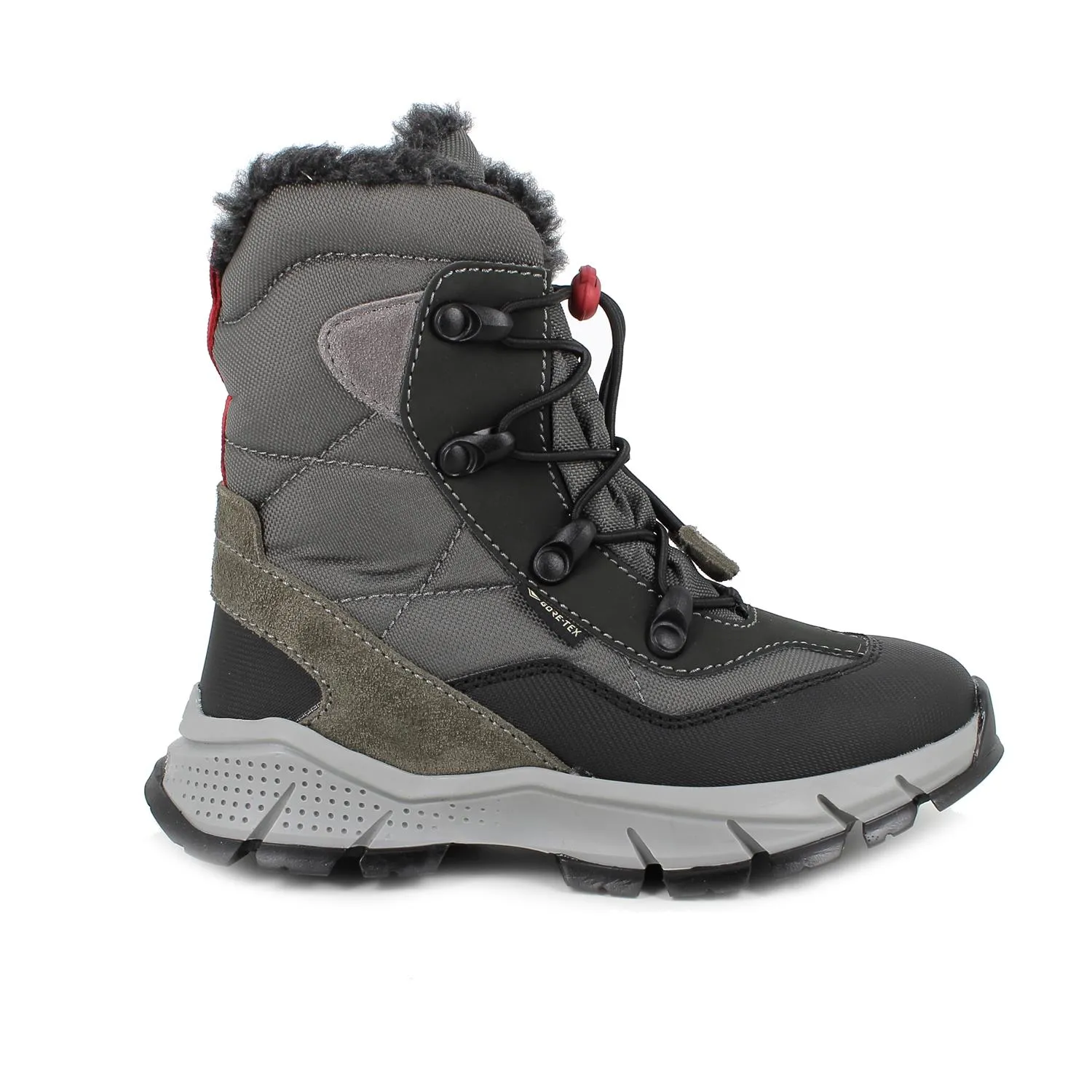 Stivaletti gore-tex da bambino bosco-peltro            