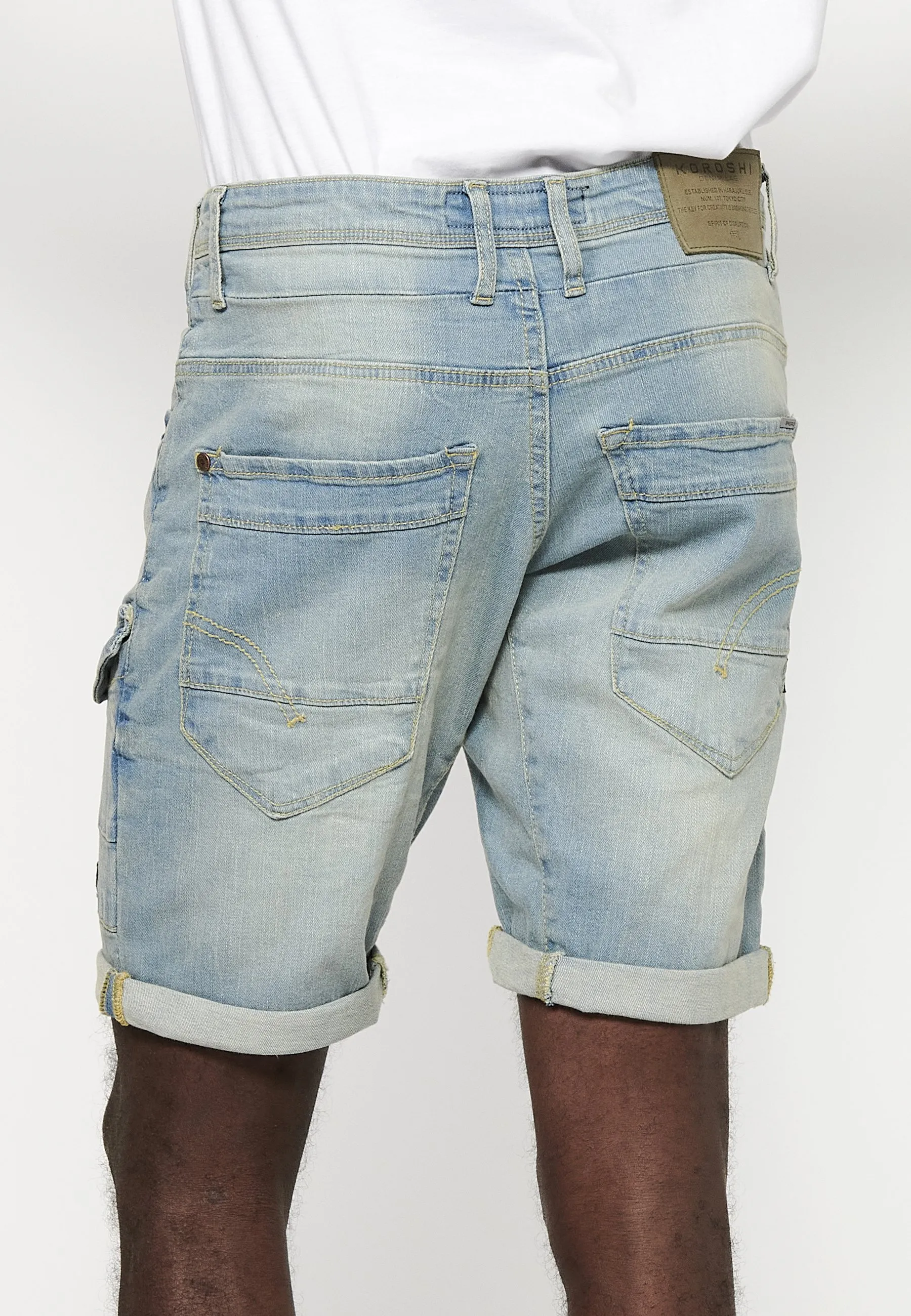 STRETCH REGULAR FIT - Shorts di jeans